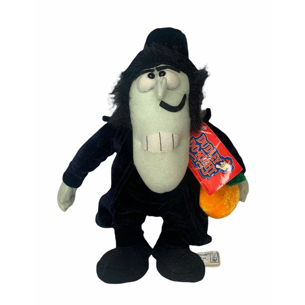 Dudley Do Right Snidely Whiplash Plush Halloween Pumpkin Rocky & Bullwinkle 15" - Picture 1 of 6